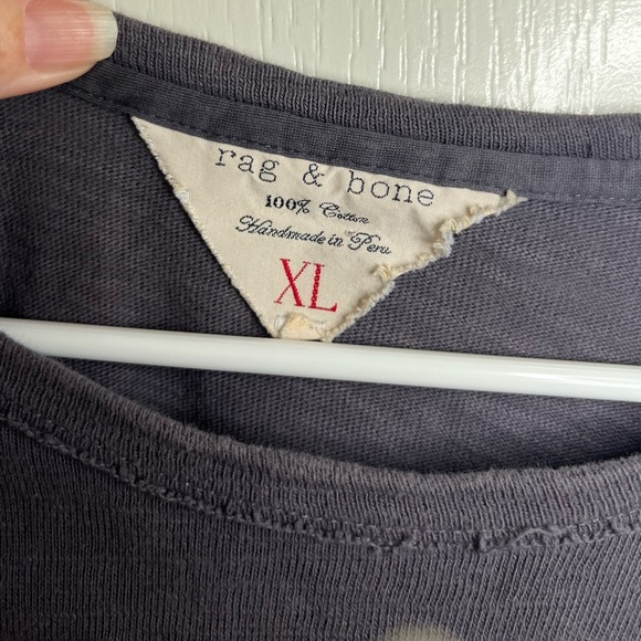 Rag & Bone t-shirt distressed XL X-Large - Picture 4 of 5